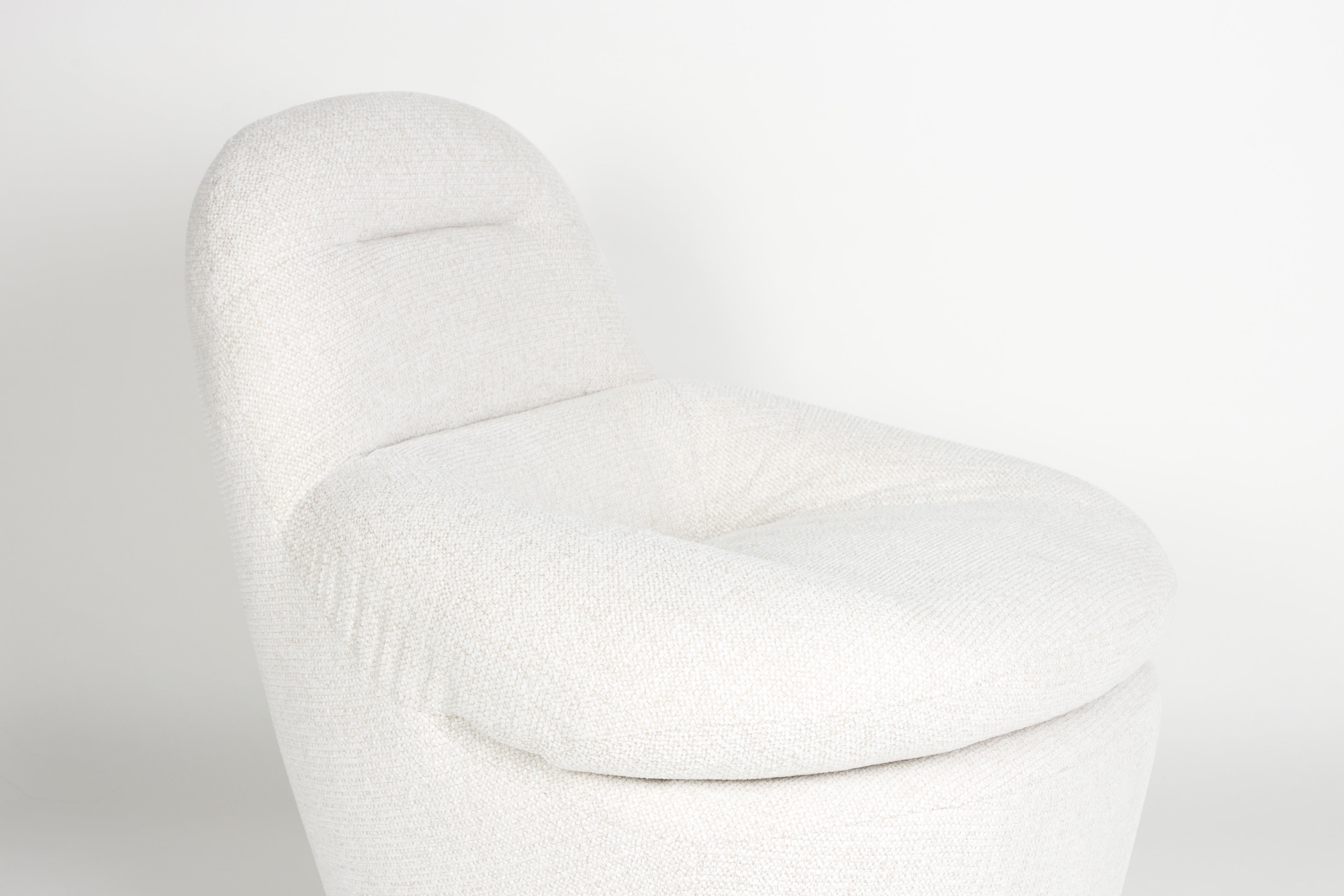 Velvoro - Fauteuil Lounge - Polyester - Blanc Cassé