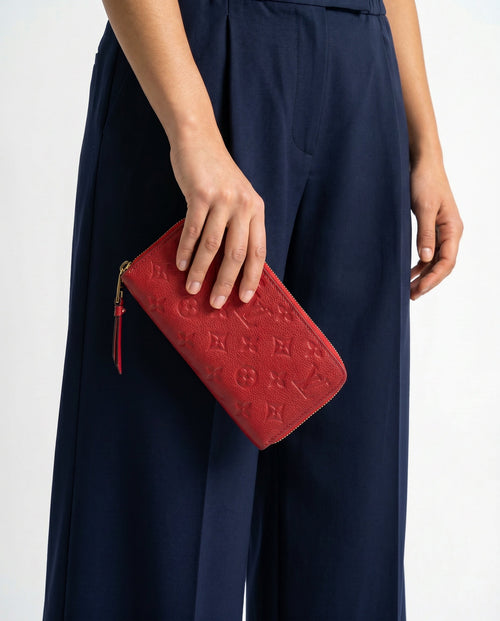 Cartera Empreinte de cuero continental Zippy de Louis Vuitton