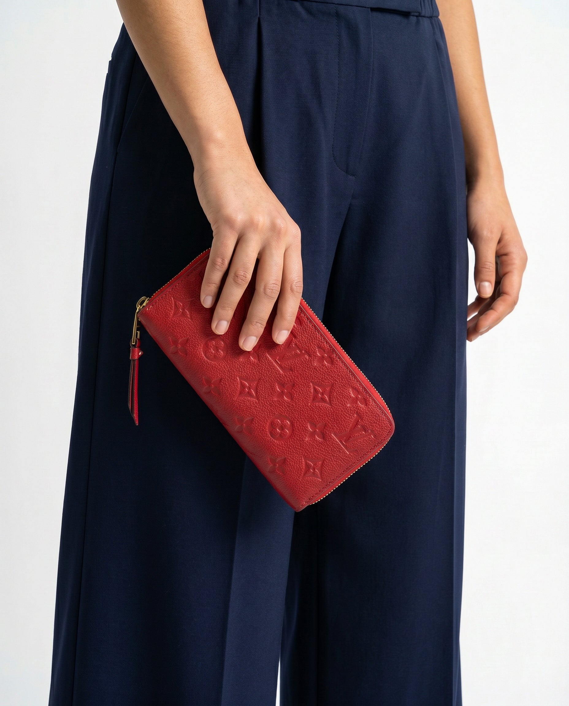 Louis Vuitton Zippy Continental Leather Empreinte Wallet