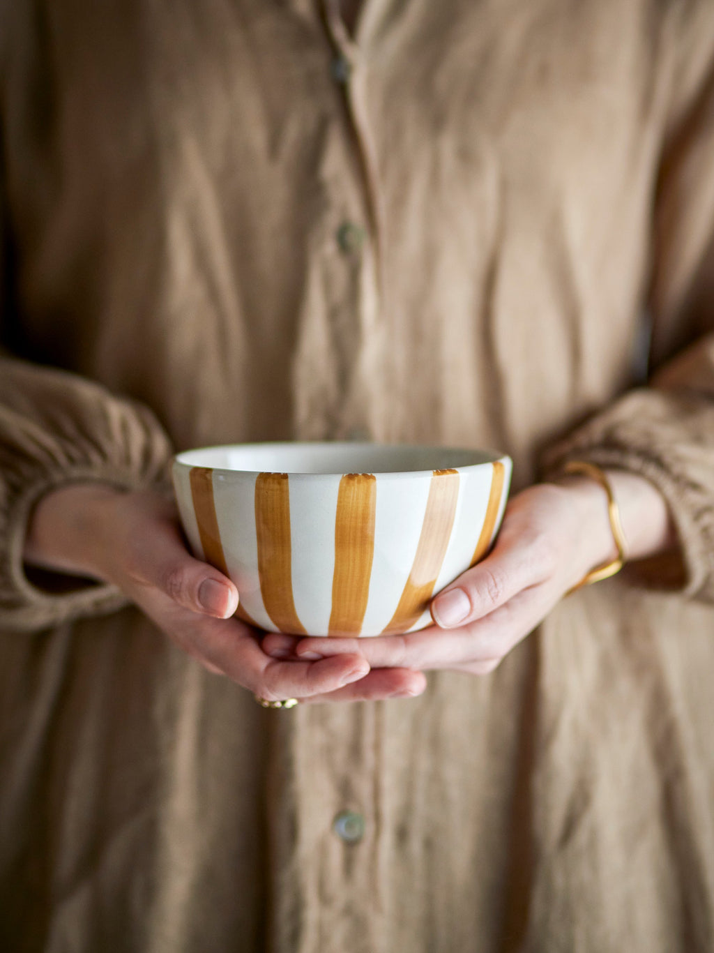 Begonia - Set of 6 Bowls - Brown - Stoneware