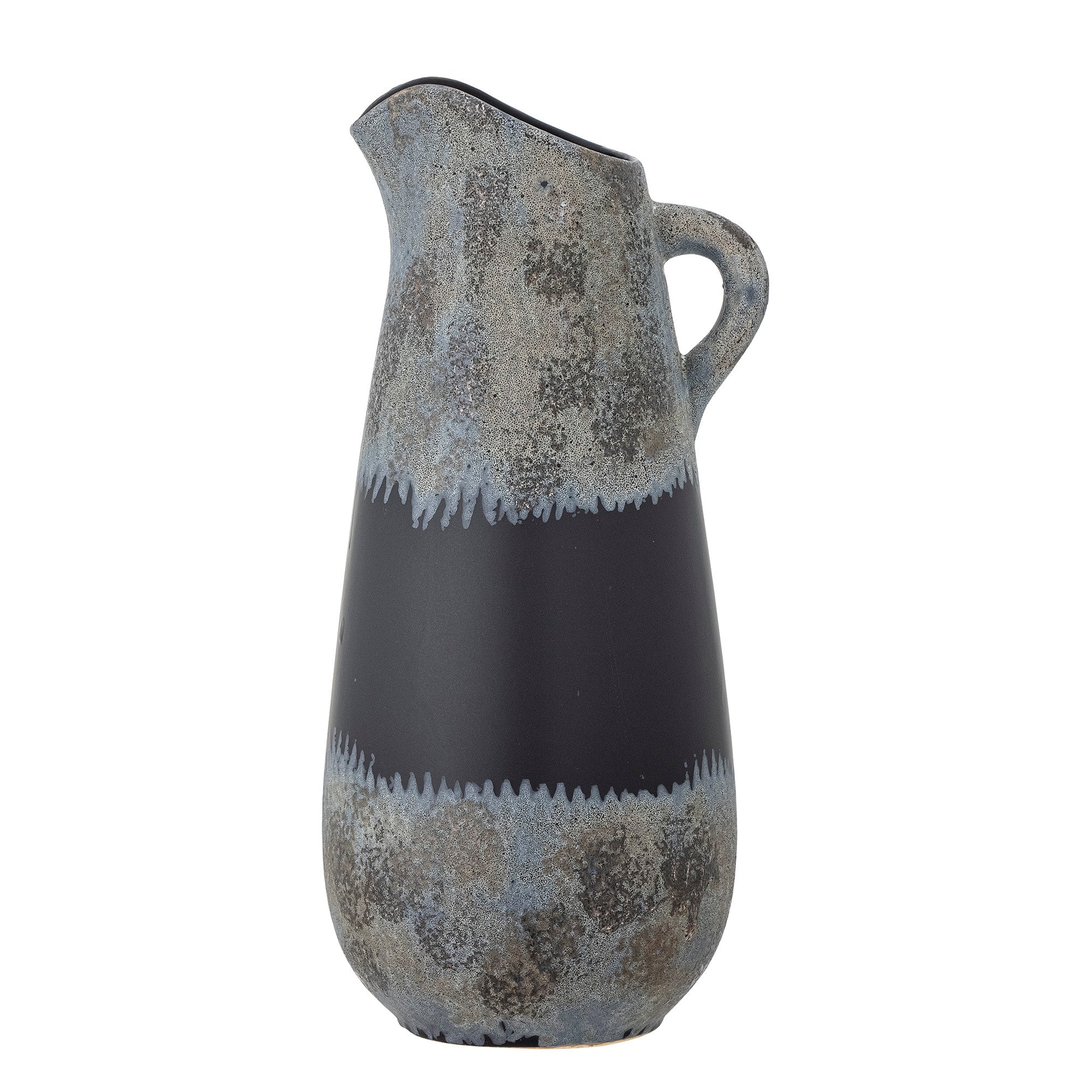 Khumo - Set of 2 Vases - Black - Stoneware