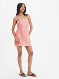 Robe Zoe - Coral Vichy