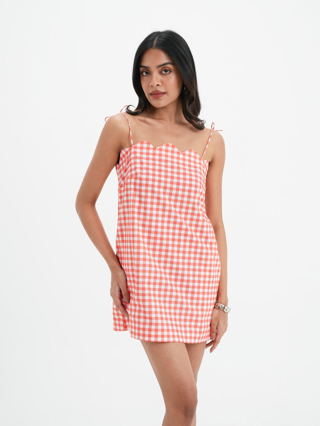 Robe Zoe - Coral Vichy