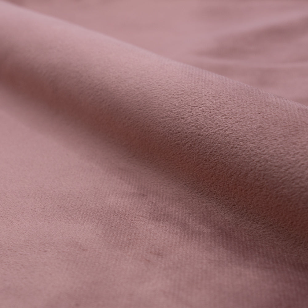 Cosy - Juego de 2 sillas de terciopelo rosa y patas de metal
