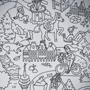  Détail du poster allemagne Deutschland OMY à colorier montrant les monuments célèbres