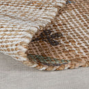 zoom sur le tapis jute floral arriana