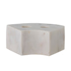 Florida - Lot de 4 Bougeoirs - Blanc - Marbre