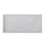 Majsa - Tray - White - Marble