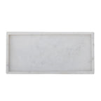Majsa - Set of 2 Trays - White - Marble