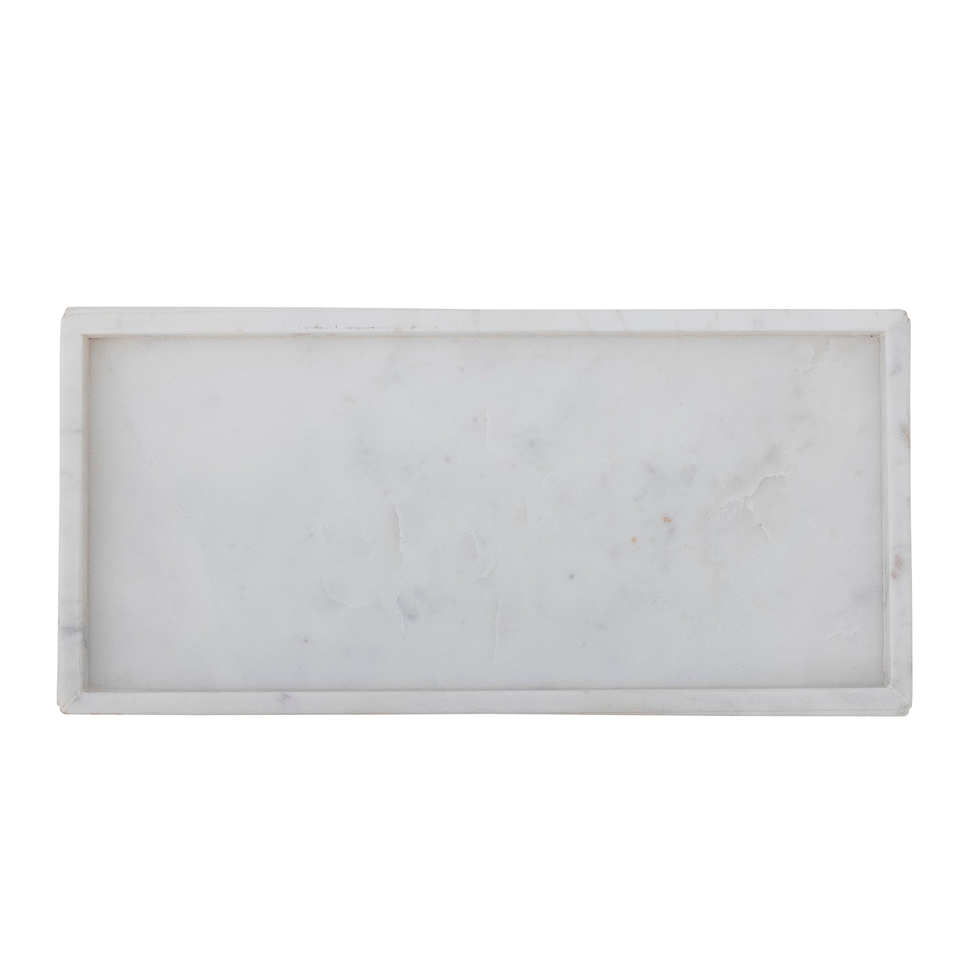 Majsa - Set of 2 Trays - White - Marble