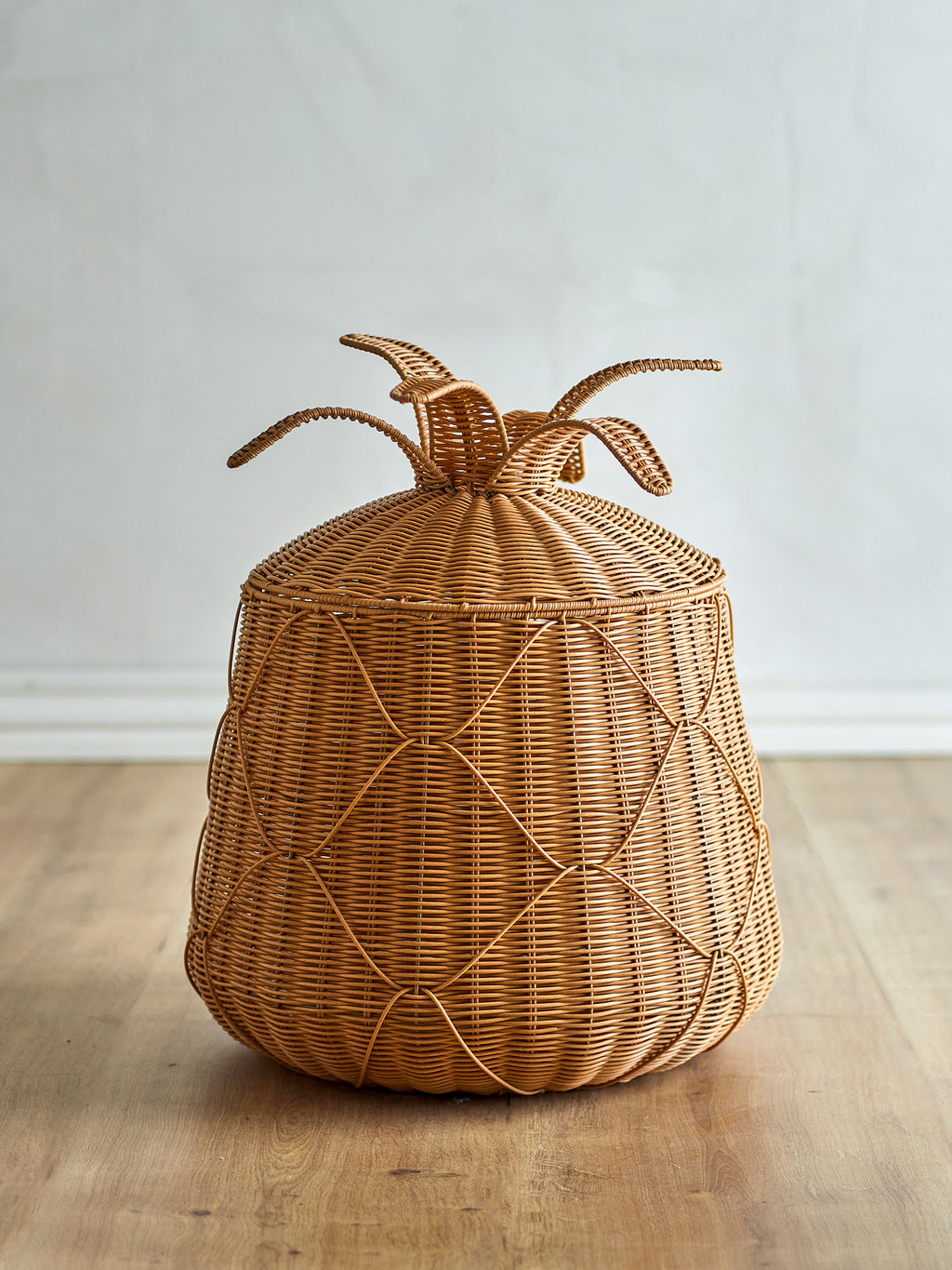 Anann - Basket with Lid - Natural - Polyrattan