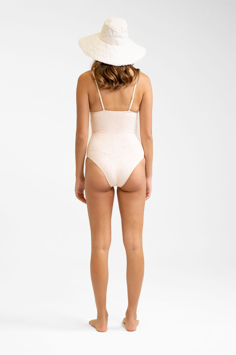 Rhythm - Maillot Une Piêce Ivy Tall Tri - Rosewater - Femme