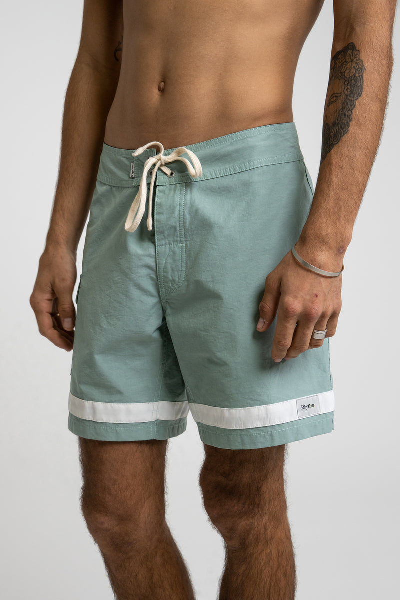 Rhythm - Short De Bain Stripe Trunk - Kelp - Homme