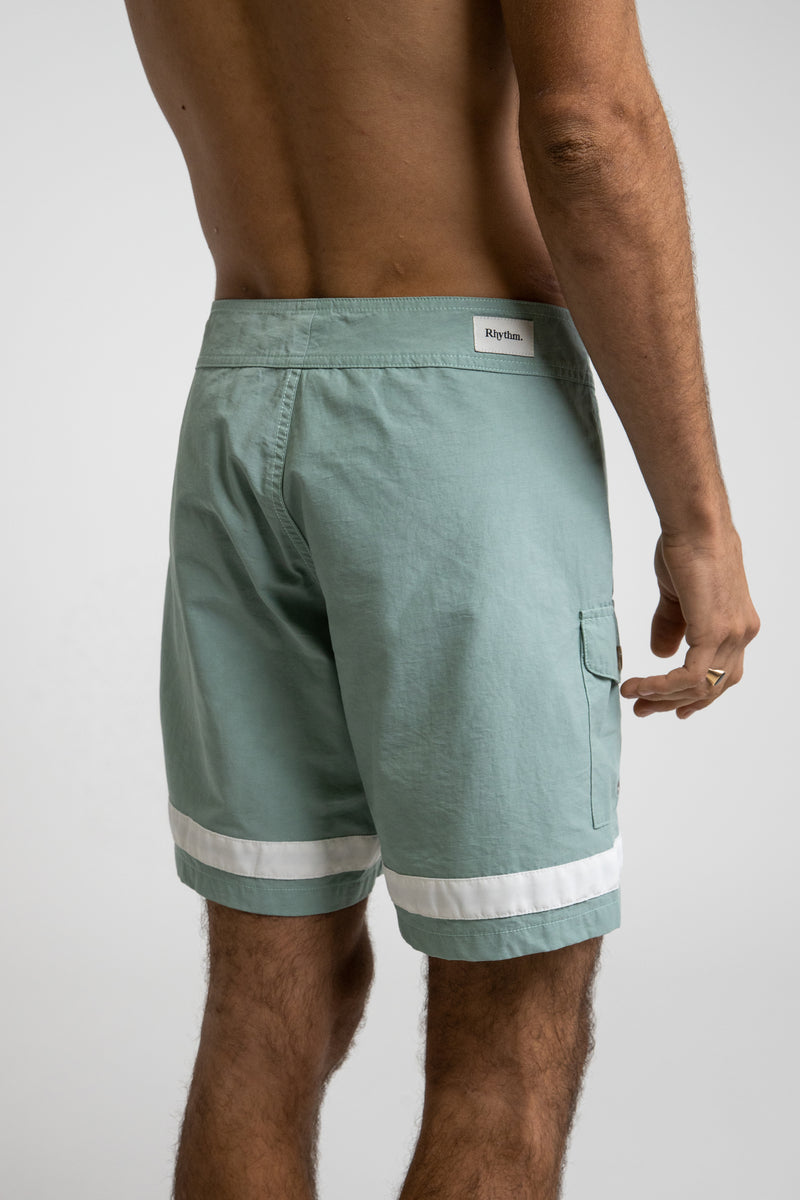 Rhythm - Short De Bain Stripe Trunk - Kelp - Homme