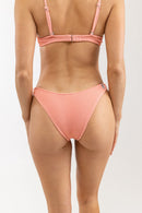 Rhythm - Bas De Maillot Wave Break Cheeky - Rose - Femme