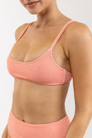 Rhythm - Haut de Maillot Wave Break Crop - Rose - Femme