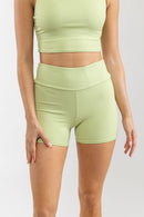 Rhythm - Short Elle Ribbed Bike - Apple - Femme