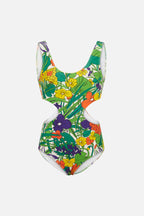 Maillot De Bain Piece Billie Botanique - Vert