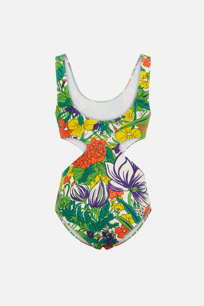 Maillot De Bain Piece Billie Botanique - Vert