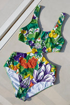 Maillot De Bain Piece Billie Botanique - Vert