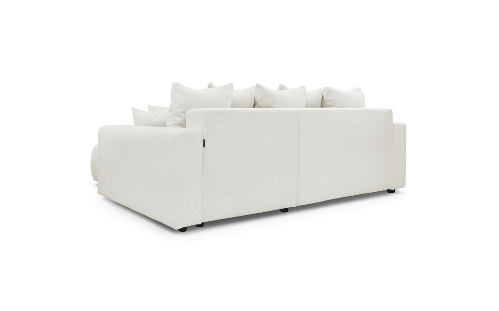 Reversible Corner Sofa Bed with Storage - Envy - Soft Bouclé Fabric
