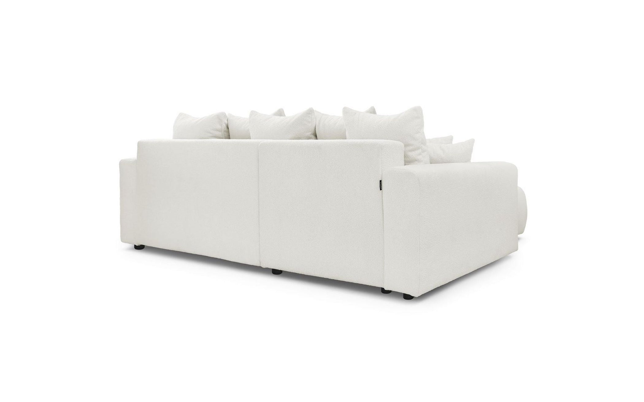Reversible Corner Sofa Bed with Storage - Envy - Soft Bouclé Fabric