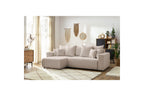 Reversible Corner Sofa Bed with Storage - Envy - Soft Bouclé Fabric