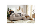 Reversible Corner Sofa Bed with Storage - Envy - Soft Bouclé Fabric