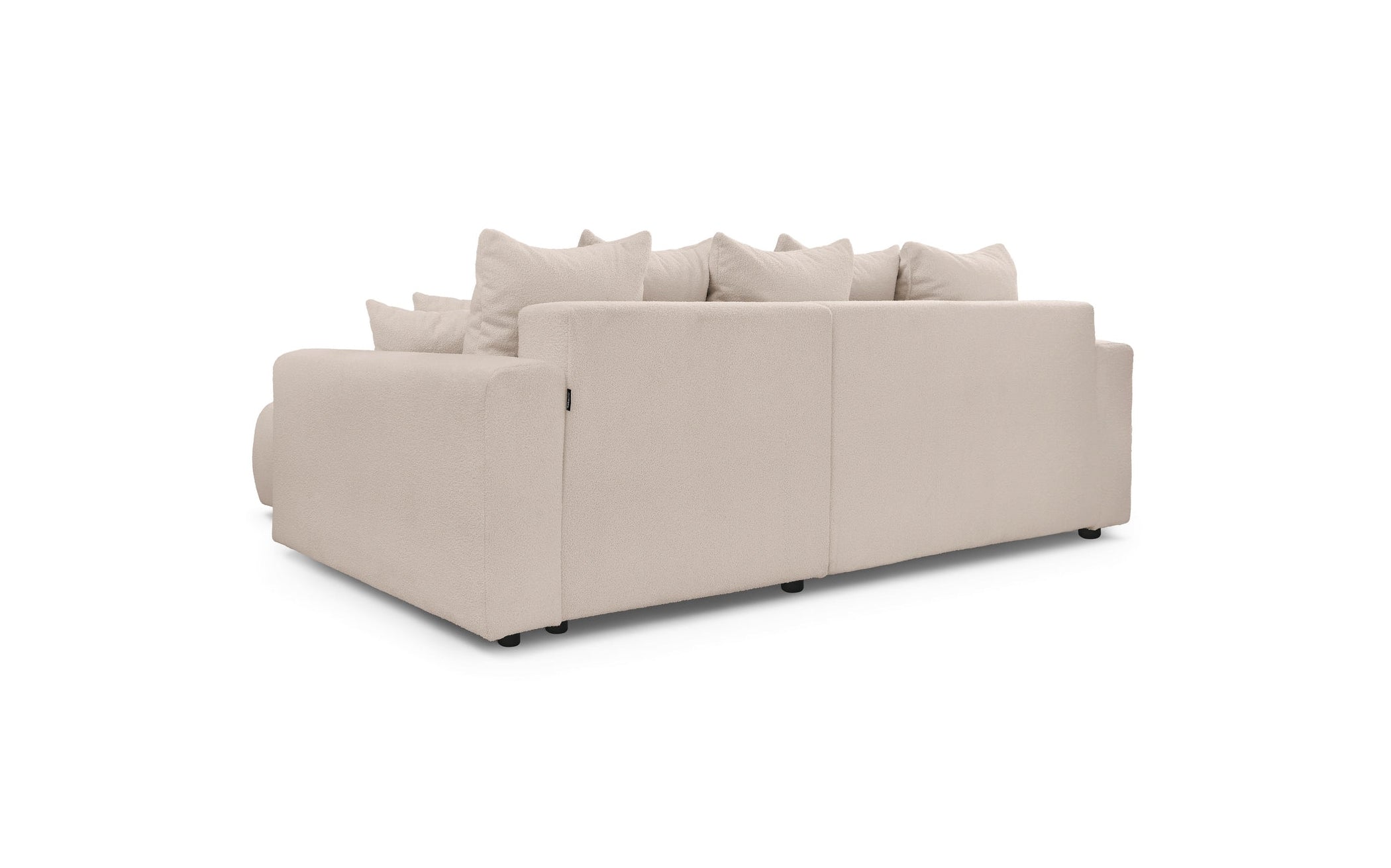 Reversible Corner Sofa Bed with Storage - Envy - Soft Bouclé Fabric