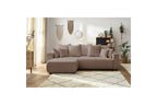 Reversible Corner Sofa Bed with Storage - Envy - Soft Bouclé Fabric