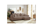 Reversible Corner Sofa Bed with Storage - Envy - Soft Bouclé Fabric