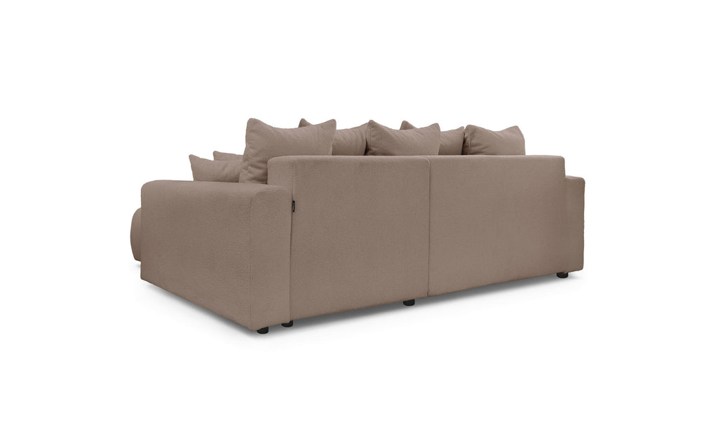 Reversible Corner Sofa Bed with Storage - Envy - Soft Bouclé Fabric