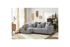 Reversible Corner Sofa Bed with Storage - Envy - Soft Bouclé Fabric