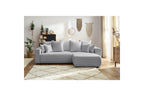 Reversible Corner Sofa Bed with Storage - Envy - Soft Bouclé Fabric