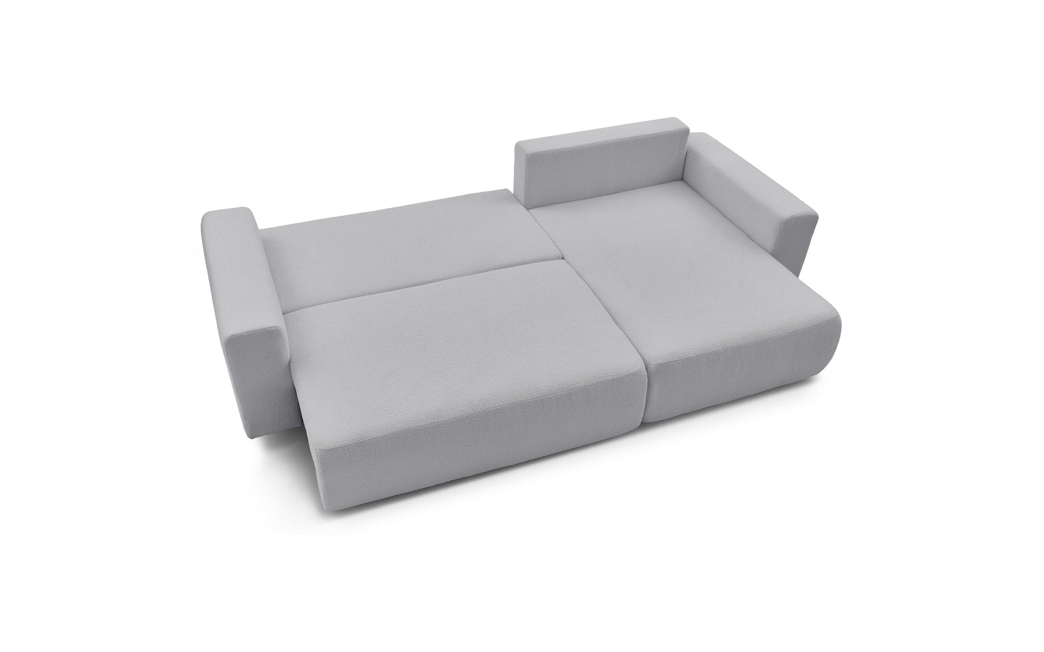 Reversible Corner Sofa Bed with Storage - Envy - Soft Bouclé Fabric
