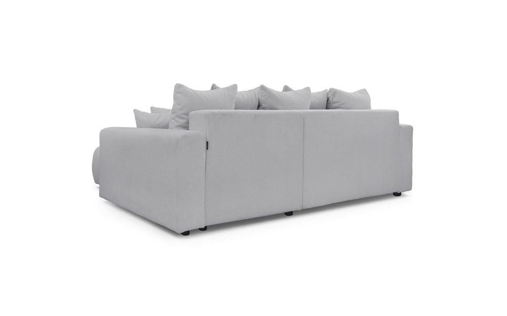 Reversible Corner Sofa Bed with Storage - Envy - Soft Bouclé Fabric