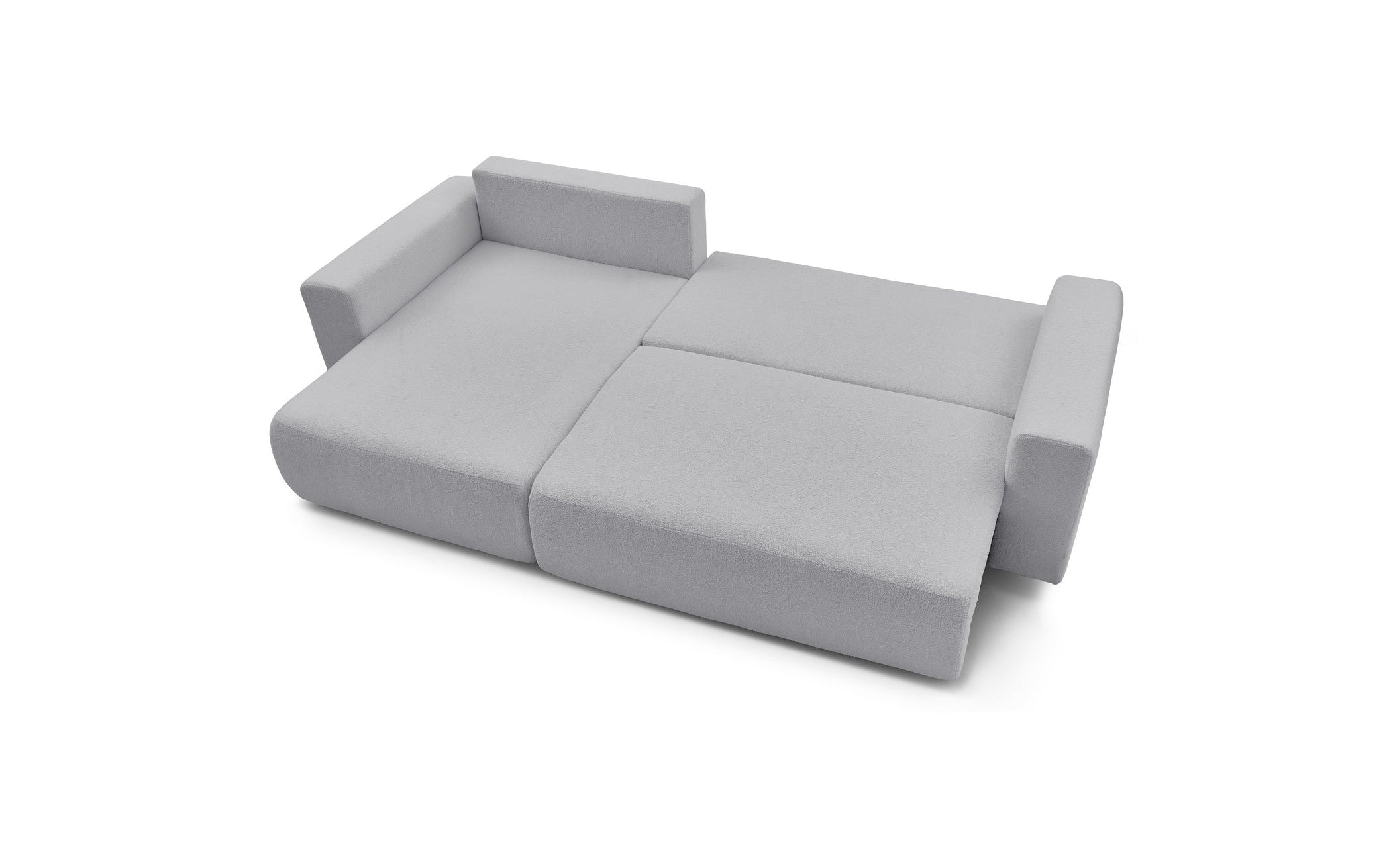 Reversible Corner Sofa Bed with Storage - Envy - Soft Bouclé Fabric