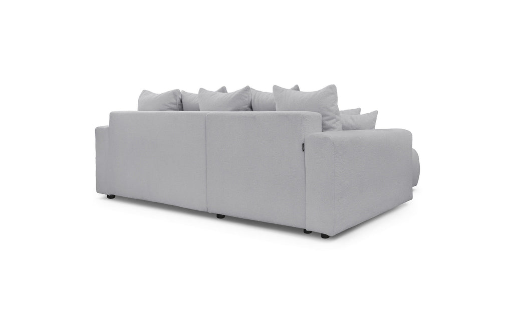 Reversible Corner Sofa Bed with Storage - Envy - Soft Bouclé Fabric