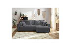 Reversible Corner Sofa Bed with Storage - Envy - Soft Bouclé Fabric