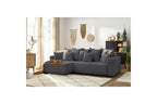 Reversible Corner Sofa Bed with Storage - Envy - Soft Bouclé Fabric