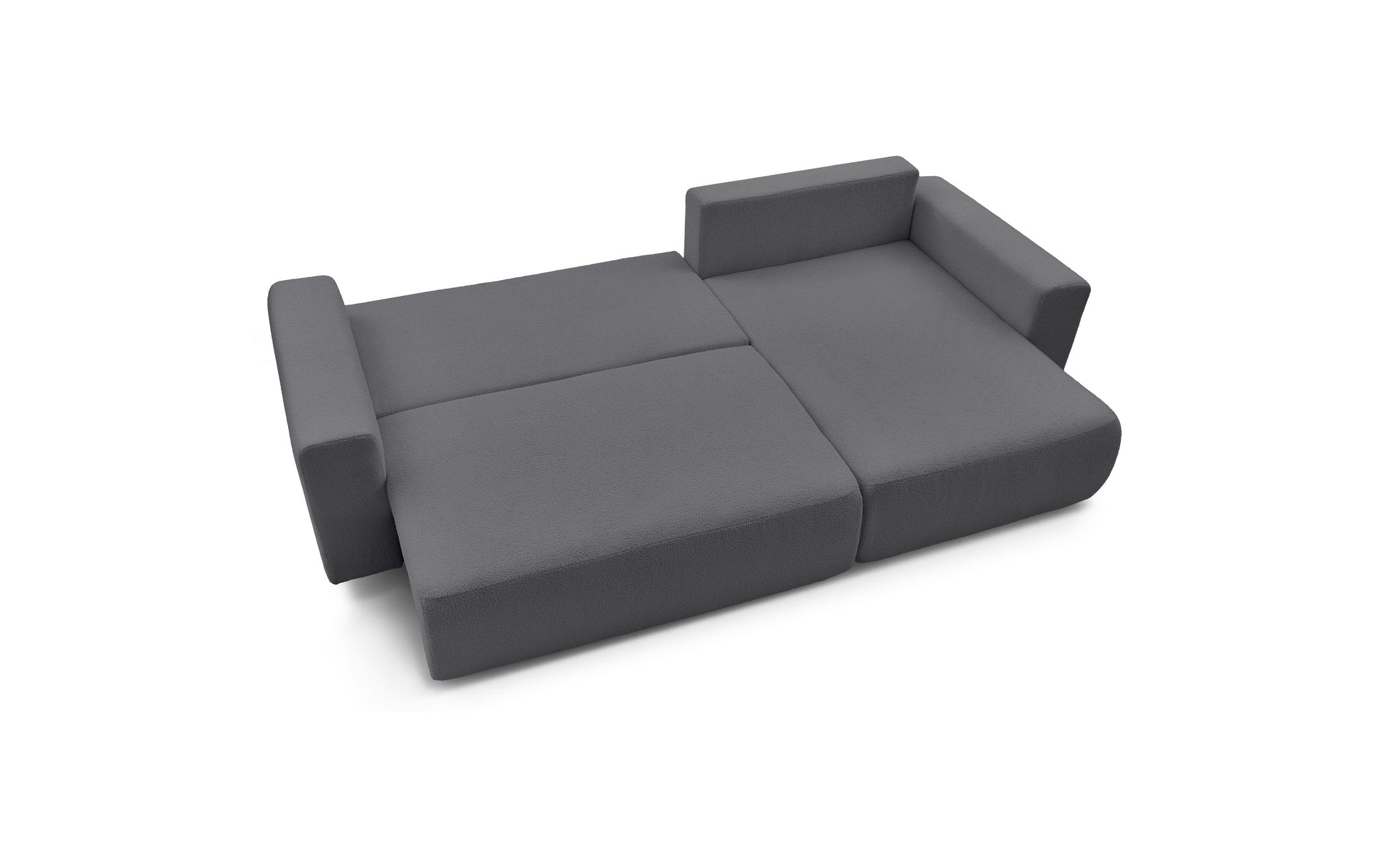 Reversible Corner Sofa Bed with Storage - Envy - Soft Bouclé Fabric