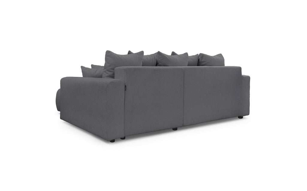 Reversible Corner Sofa Bed with Storage - Envy - Soft Bouclé Fabric
