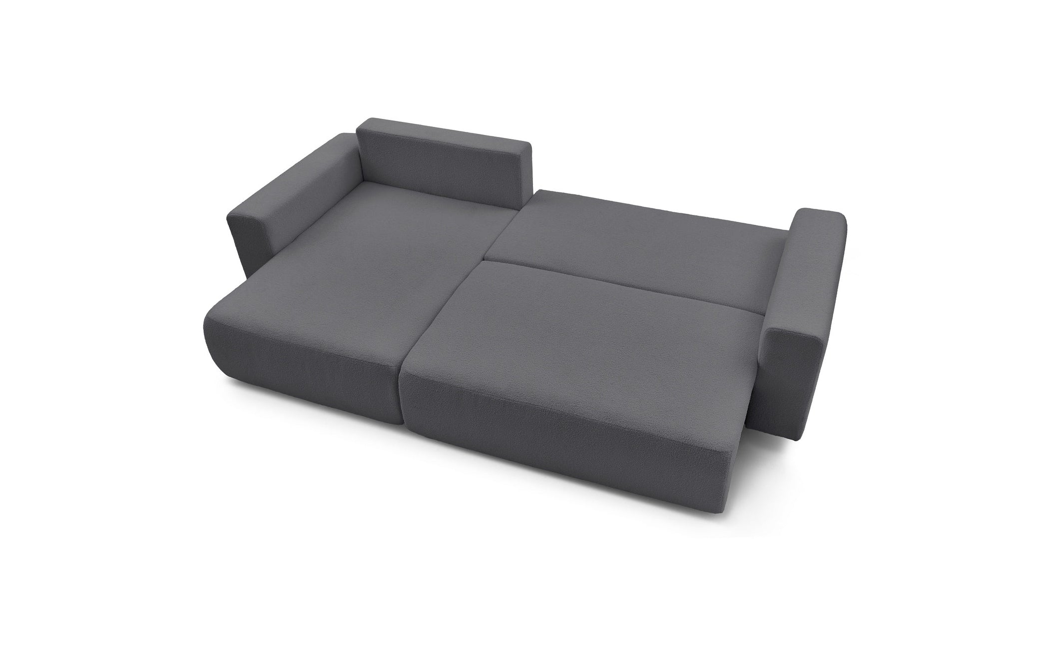 Reversible Corner Sofa Bed with Storage - Envy - Soft Bouclé Fabric