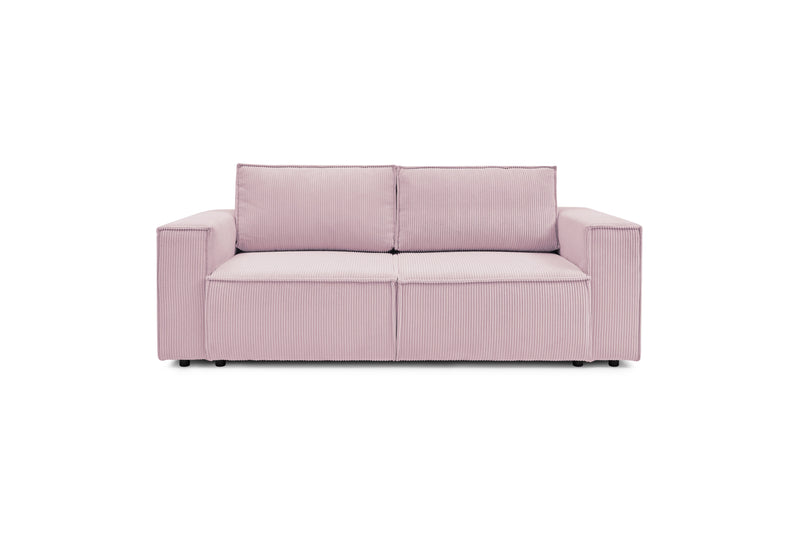 2-seater Straight Fixed Sofa - Nihad - Corduroy