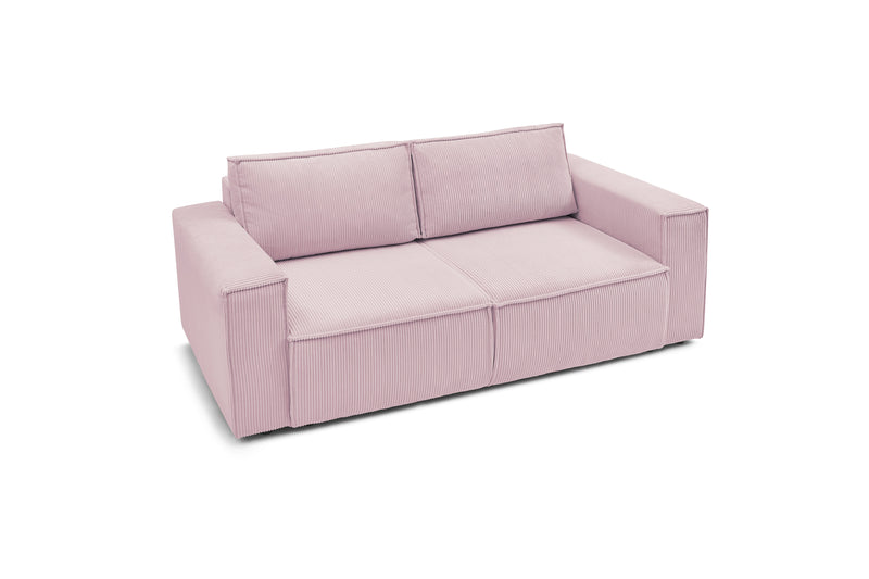 2-seater Straight Fixed Sofa - Nihad - Corduroy