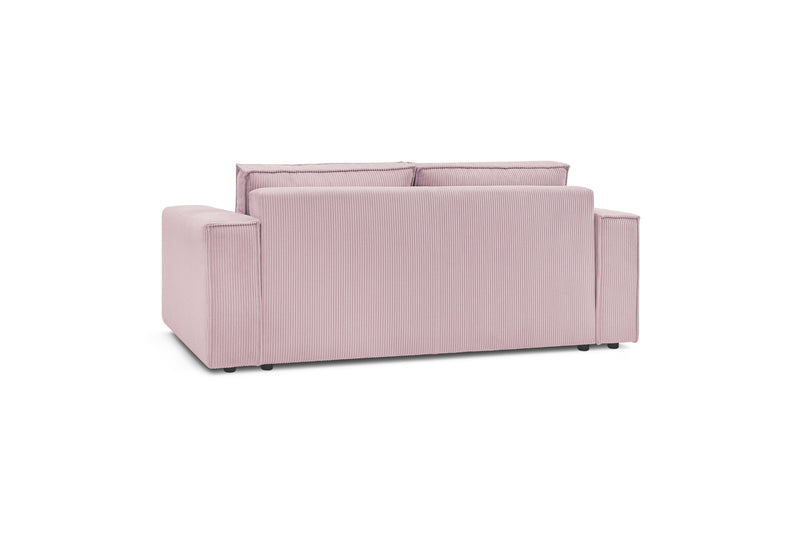 2-seater Straight Fixed Sofa - Nihad - Corduroy