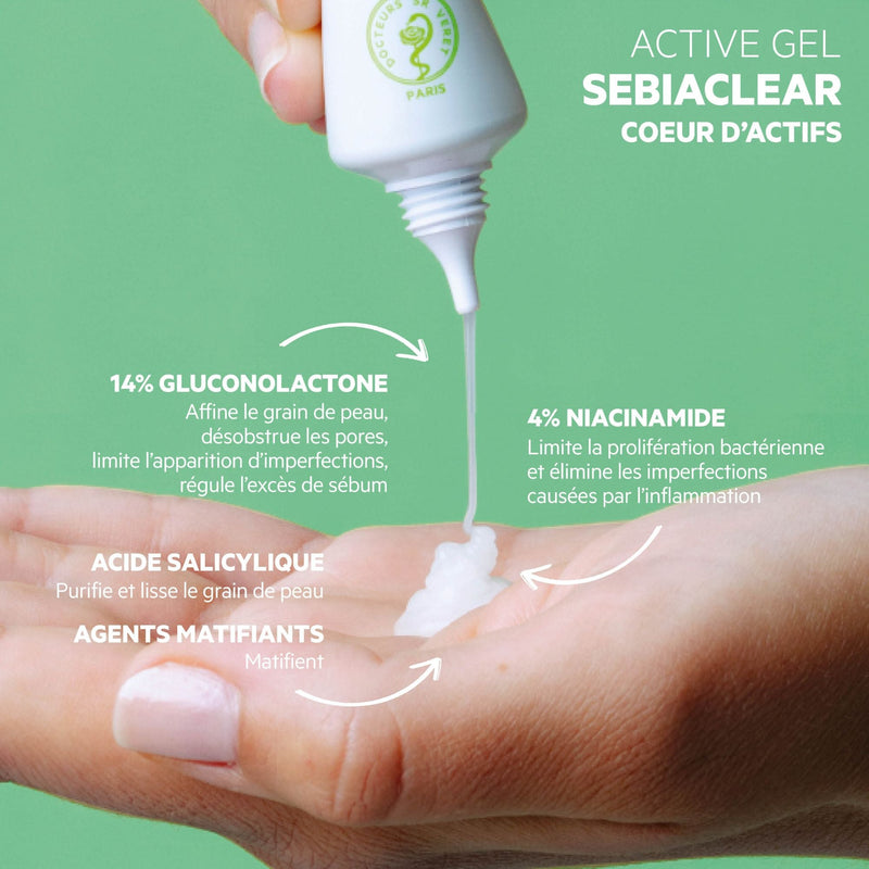 Gel Activo Sebiaclear - Seborregulador - Corrector Facial