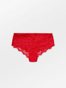 Beck Sondergaard - Culotte Hipster Cassia En Dentelle Ondulée - Red