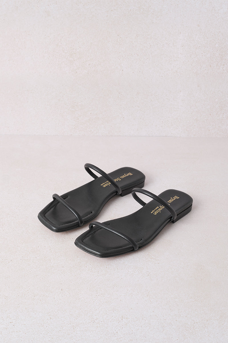 Sandalias planas Roma - Negro
