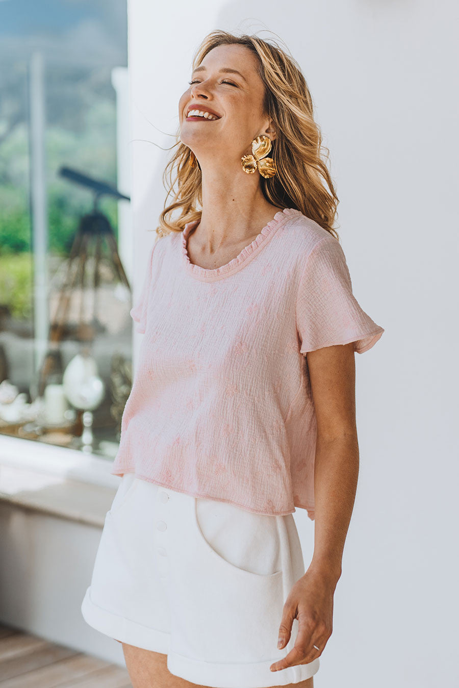 Blusa bordada Bella Rose